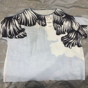 Zara cold shoulder style top